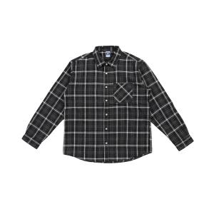 シャツ 「83」 クロップド ソフト フランネル チェックシャツ