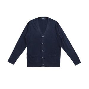 カーディガン 「TETE SELECTION」ファインタッチＶカーディガン/長袖 ニットVネック ポケット付き ベーシック シンプル 無地 カジュアル