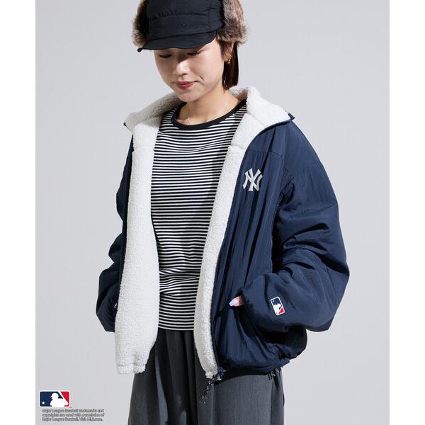 ブルゾン アウター 限定展開 MLB/エムエルビー MLB リバーシブルボアブルゾン レディース