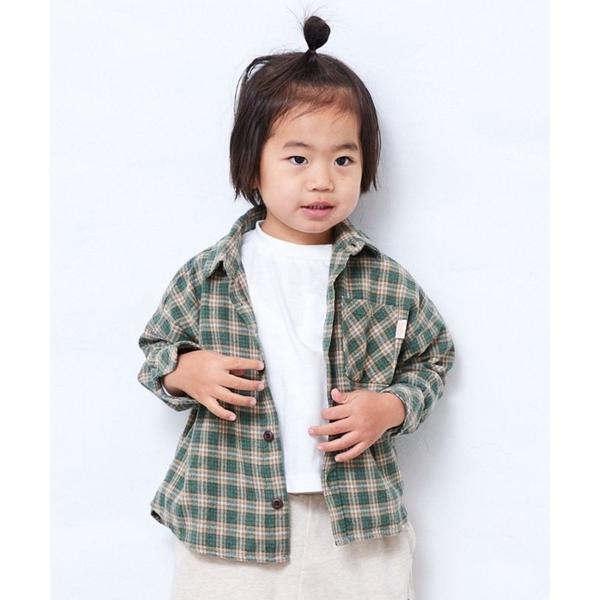 ブラウス シャツ チェック長袖シャツ キッズ 子供服 男の子 女の子