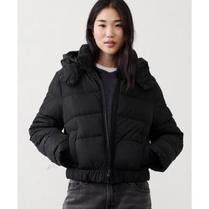 ダウンコート ダウンジャケット BANANA REPUBLIC FACTORY STORE　　ショート フーデッド パファージャケット レディース