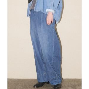 ジーンズ デニム デニムパンツ ライトデニムイージーパンツ レディース