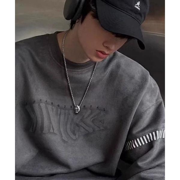 ネックレス ダブルリングトップネックレス/メンズ(T3) メンズ