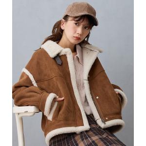ブルゾン アウター フェイクムートンブルゾン レディース