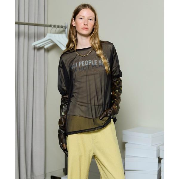 tシャツ Sheer Layered Long Sleeve T-shirt / シアーレイヤードロ...