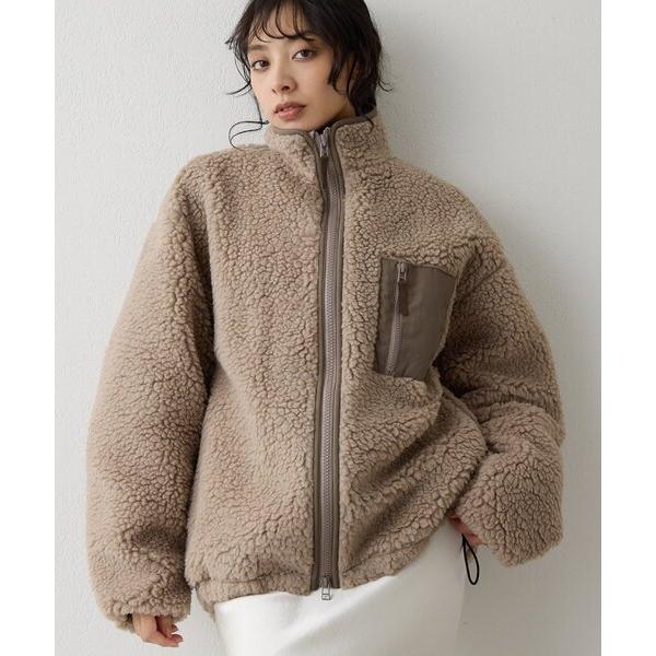 コート アウター ボアブルゾン レディース