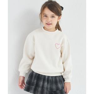 トレーナー  「ぬくふわ」裏起毛 アソート ハート 刺繍 トレーナー キッズ 子供服 女の子｜ZOZOTOWN Yahoo!店