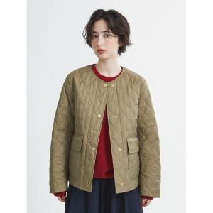 ジャケット ノーカラージャケット Paige ノーカラー キルティング ジャケット（レディース） レディース