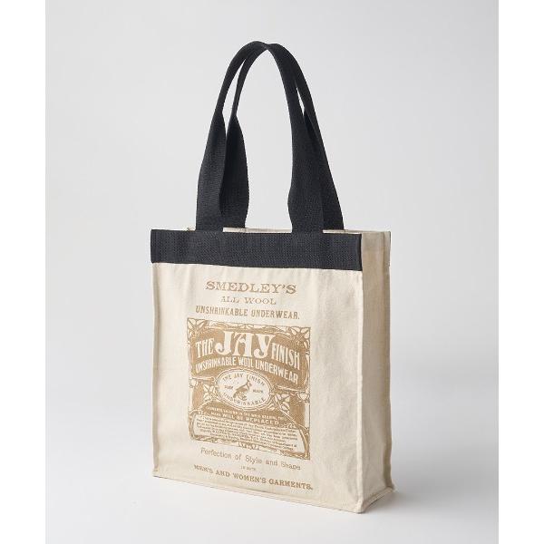 トートバッグ 「日本限定」JOHN SMEDLEY×re-wrap オーガニックコットンキャンバスバ...