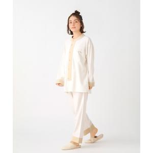 パジャマ ルームウェア キッドブルー -２５プレーンネル -長袖パジャマ -KUCK540 -kidblue レディース メンズ