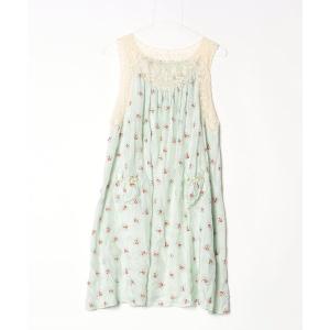 「nesessaire」 ノースリーブワンピース FREE グリーン レディース