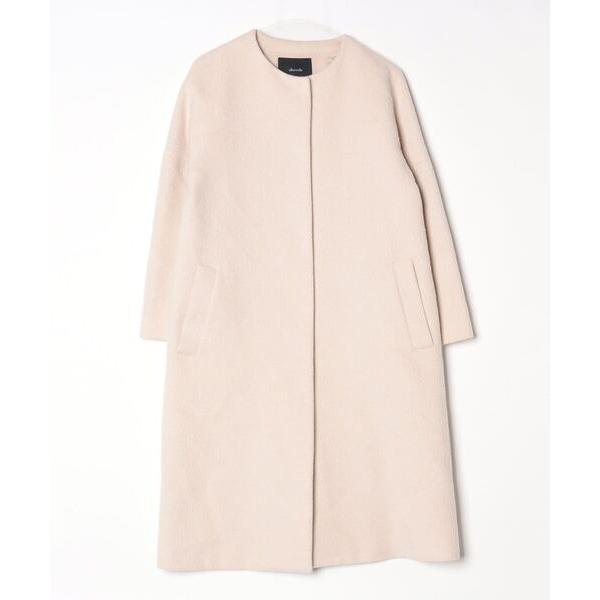 「allureville」 ノーカラーコート 1 ベージュ レディース