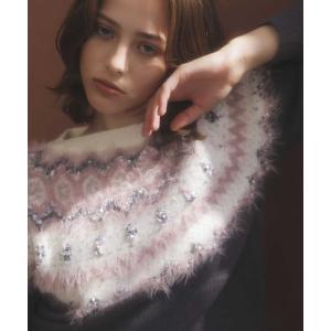 ニット セーター ノルディック柄ニット レディース