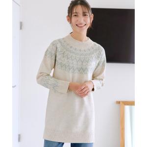 ニット セーター ヤクタッチ求心JQチュニック レディース