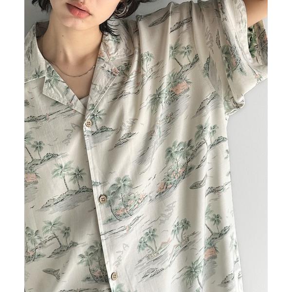 「Java」 半袖シャツ LARGE ベージュ レディース