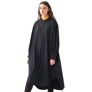 「シロップ．」 長袖ワンピース X-LARGE ダークグレー レディース