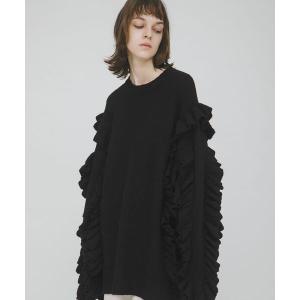 フリルニットセーター レディース