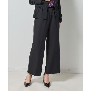 パンツ 「NARACAMICIE」「セットアップ対応」ソフトワイドパンツ レディース