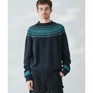 セーター ニット MORRIS ＆ SONS |  ジーロンラム ノルディックセーター MEN メンズ レディース