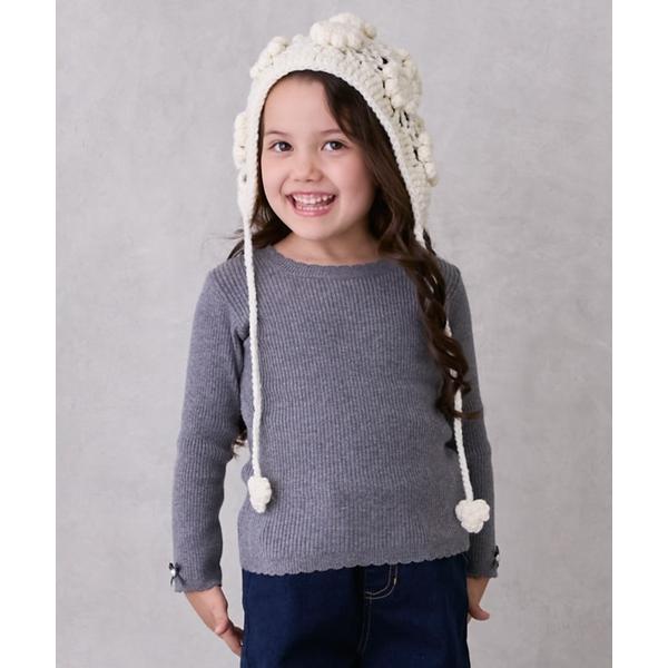 ニット セーター 「リンク/フワもちっと」リブニット(キッズサイズ) キッズ 子供服 女の子