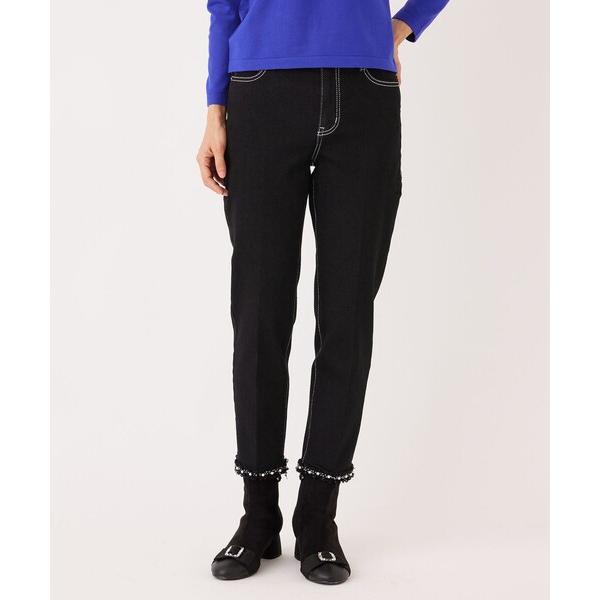 ジーンズ デニム デニムパンツ ブラック スリムデニム レディース