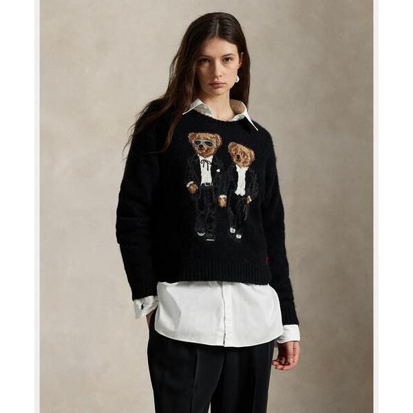 ニット セーター Ralph ＆ Ricky ベア クルーネック セーター レディース