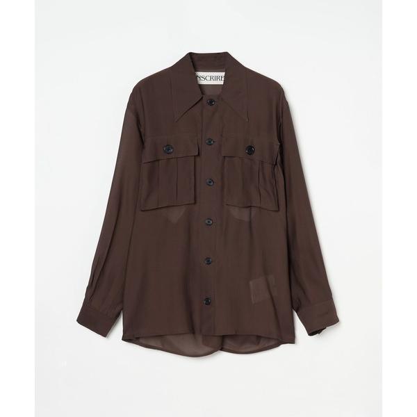 ブルゾン アウター Sheer Satin Millitary Jacket/ミリタリー/ワークジャ...