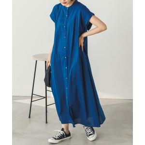 「lil nina」 半袖ワンピース FREE ブルー レディース