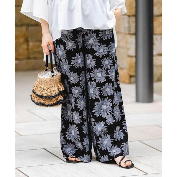 「ITEMS URBANRESEARCH」 イージーパンツ MEDIUM ブラック レディース