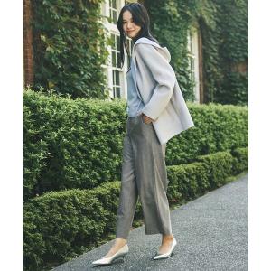 コート アウター 「Anniversary　Piece」紡毛配色リバーコート レディース