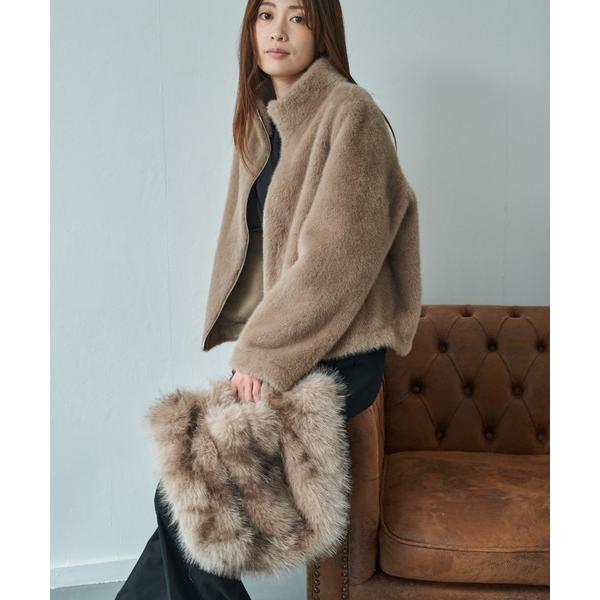 トートバッグ フェイクフォックスバッグ レディース