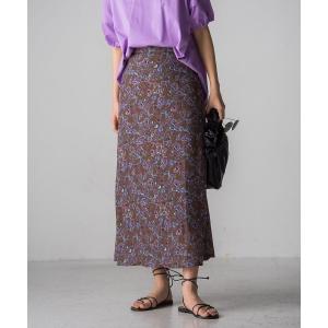 「socolla」 ロングスカート M ブラウン系その他2 レディース