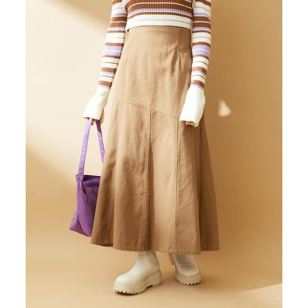 「VIS」 フレアスカート S ブラウン レディース