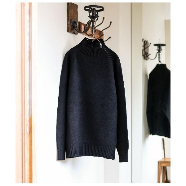 セーター ニット PORT BY ARK / ポートバイアーク：Half Zip Knit：PO18...