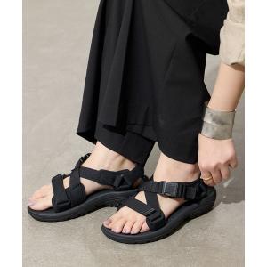 「Teva」 フラットサンダル 23cm ブラック レディース