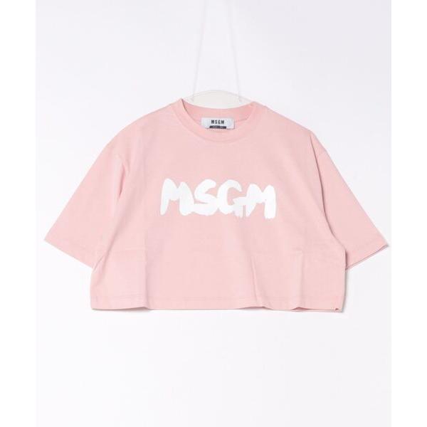 「MSGM」 半袖Tシャツ M ライトピンク レディース
