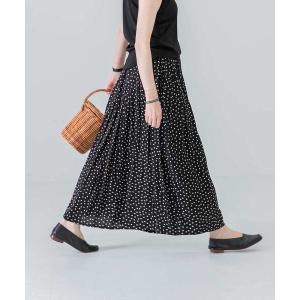 「かぐれ」 フレアスカート FREE ブラック レディース