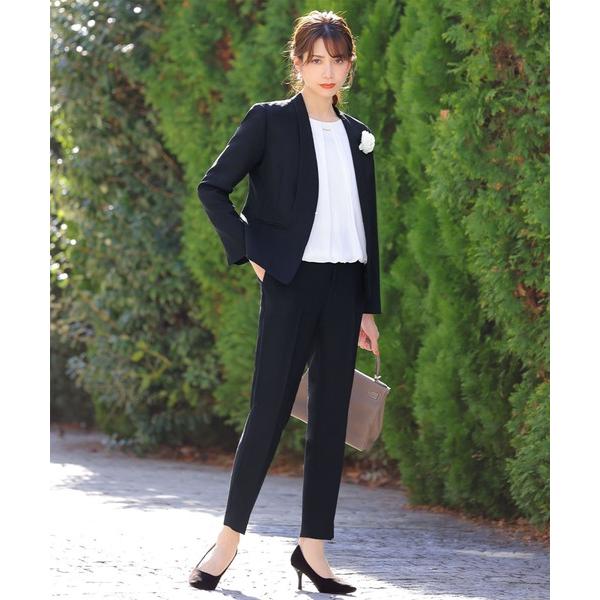 「Flolia」 パンツスーツ M ネイビー レディース