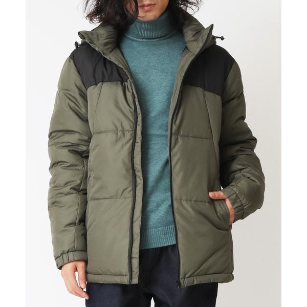 ダウンジャケット ダウン ポリデュスポ/ファイバー中綿フード脱着JKT エコダウンジャケット メンズ...