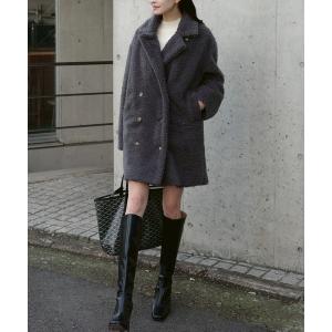 コート アウター テディボアミドルコート レディース