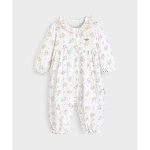 カバーオール アウター フリルフラワー長袖カバーオール キッズ 子供服 男の子 女の子