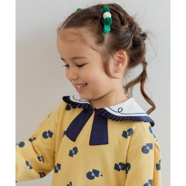 ヘアピン カラーポンポンヘアピン2点セット