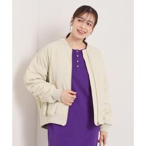 ブルゾン アウター バックシャーリングMA−1 レディース