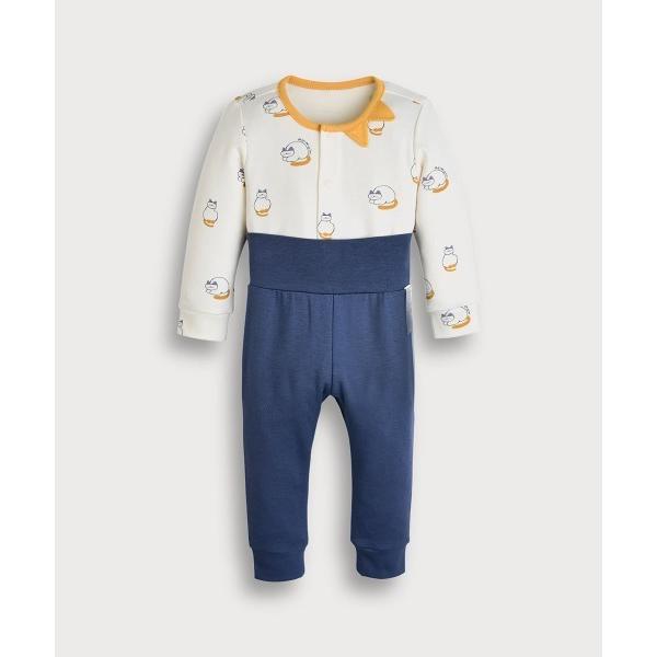 パジャマ 「ルームウェア」ジオキャットモダールコットン長袖トップス＆パンツ キッズ 子供 男の子 女...