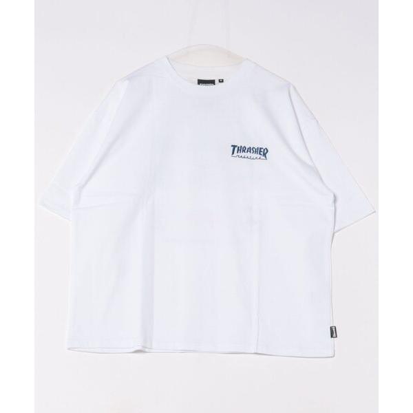 tシャツ 「THRASHER/スラッシャー」マルチロゴ バックプリントクルーネックTシャツ メンズ ...