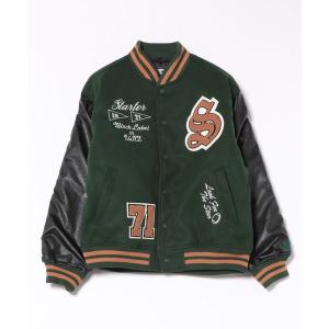 スタジャン 「STARTER」フェイクメルトン袖PU中綿スタジャン ST-ST223 メンズ