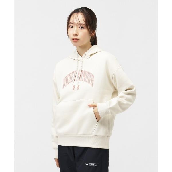 アンダーアーマー  UAライバルフリース グラフィック プルオーバー フーディー レディース