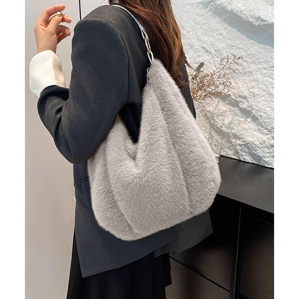 トートバッグ 「B.A.G」ふわもこワンショルダーバッグ (AW) レディース