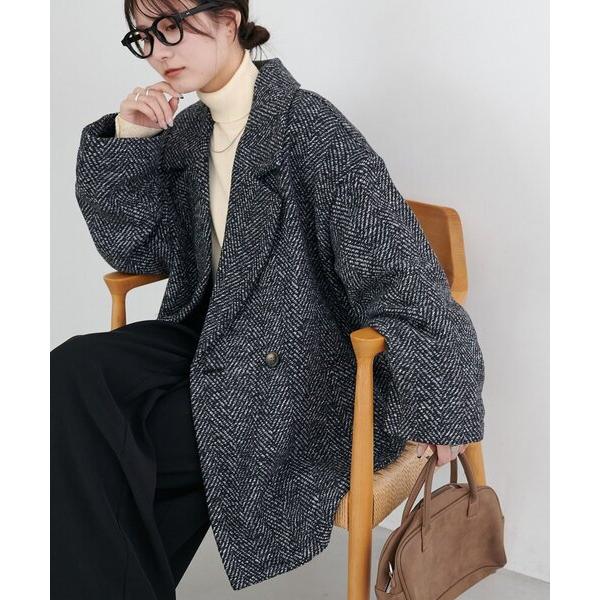 ジャケット テーラードジャケット 「WEB限定」ヘリンボーンダブルテラージャケット レディース