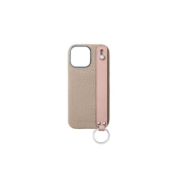 スマホケース (iPhone 16 Pro Max)ハンドル付き バックカバーケース シュリンクレザ...